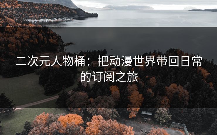 二次元人物桶：把动漫世界带回日常的订阅之旅